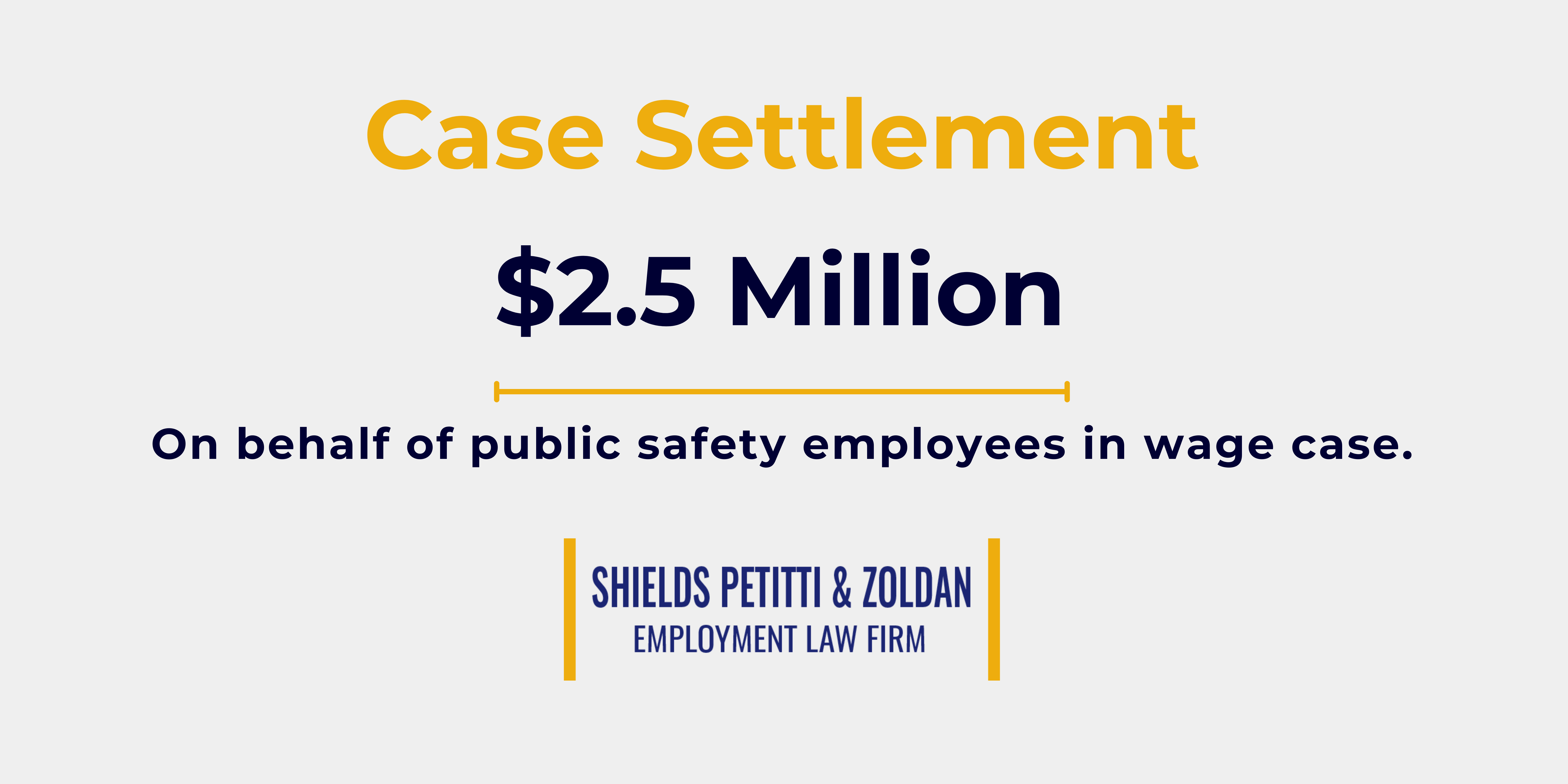 unpaid wages case settlement