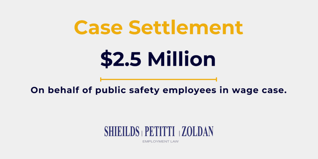 unpaid wages case settlement
